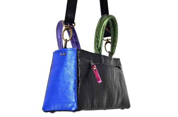 Multicolor metallic handtas - Afbeelding 2